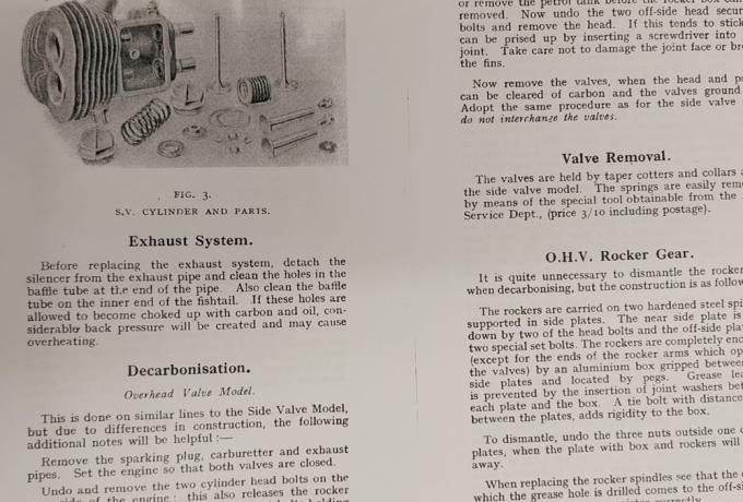 Ariel 500 & 550 cc Owners Guide 1929 Copy