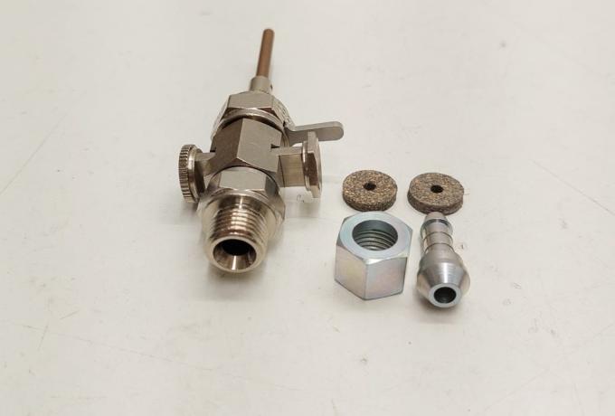 Petrol Tab with Reserve 1/8". Tube, Spigot and Nut