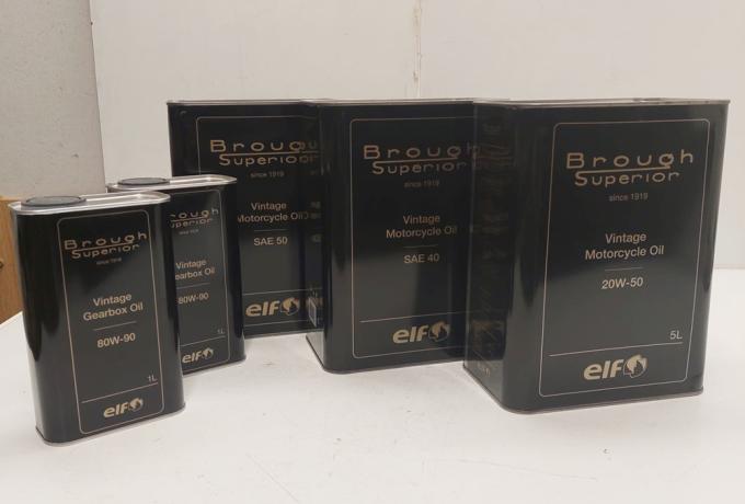 Brough Superior Oil Can Set.  Empty Cans