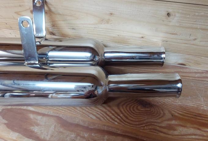 Ariel 350 500 cc Burgess Plunger Twinport Silencer Pair 1 3/4" 