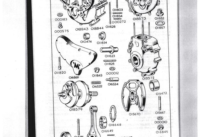 Matchless Parts Book Mod. 9 Super Clubman 1953 500 cc OHV Vertical Twin 