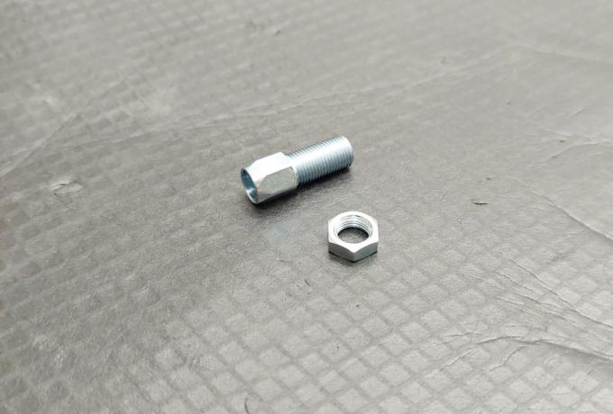 Amal TT Cable Adjuster and Nut for Mixing Chamber Top