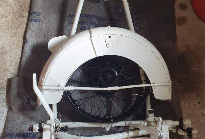Calthorpe Ivory Side Car Chassis with mudguard and wheel ca. 1931v