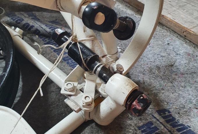 Calthorpe Ivory Side Car Chassis with mudguard and wheel ca. 1931