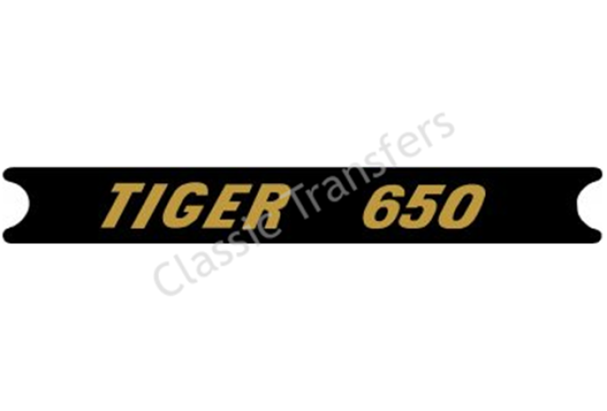 Triumph Tiger 650 Vinyl Transfer for Side Cover 1970