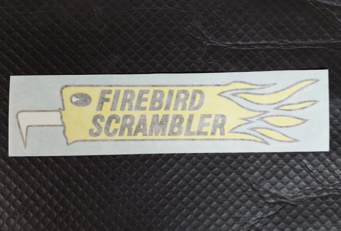BSA Bird Firebird Scrambler RHS Side Cover Vinyl Transfer / Sticker 1969