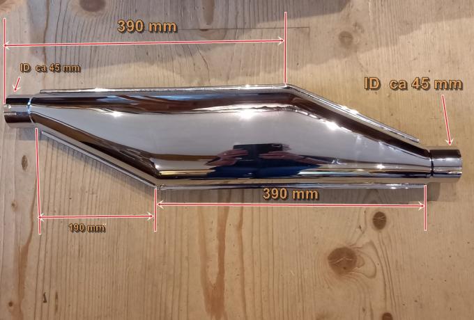 BSA Sloper Auspufftopf rechte Seite