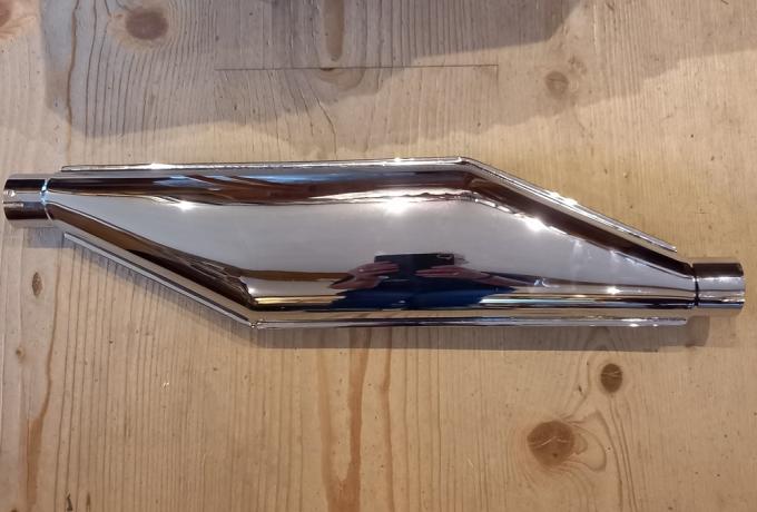 BSA Sloper Auspufftopf rechte Seite