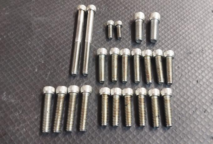 Triumph T120 / T140 Engine Allen Screw Set 1969-87