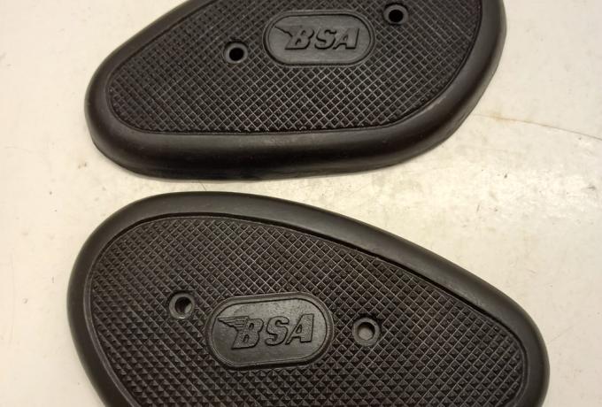 BSA Kneegrip rubbers A7/A10 Plunger - metal bondend /Pair