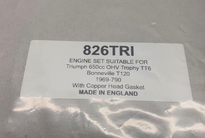 Engine Gasket Set Triumph 650 cc OHV Trophy TT6 Bonneville T120 1969-79