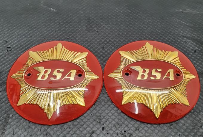 BSA Gold Star Petrol Tank Badges /Pair. 4"