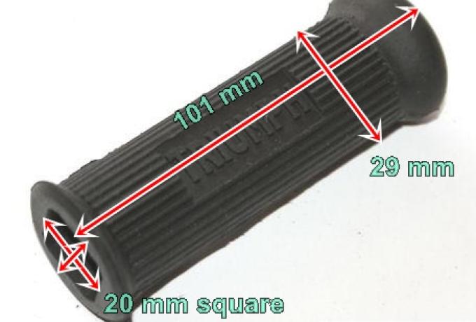 Triumph Fußrastgummi hinten m. Logo / Paar geschlossen