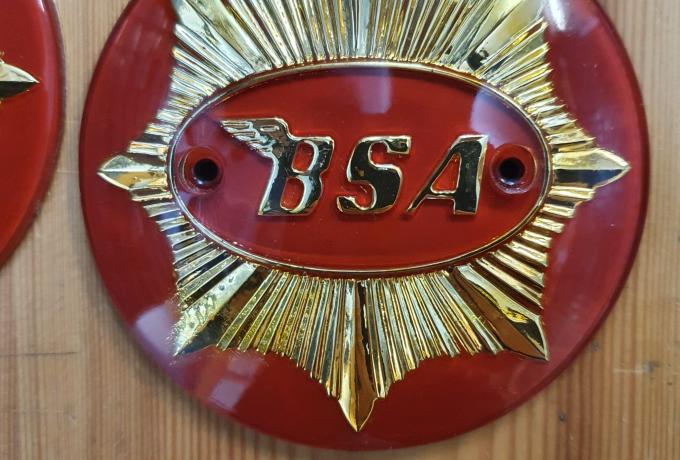 BSA Gold Star Petrol Tank Badges /Pair. 4"