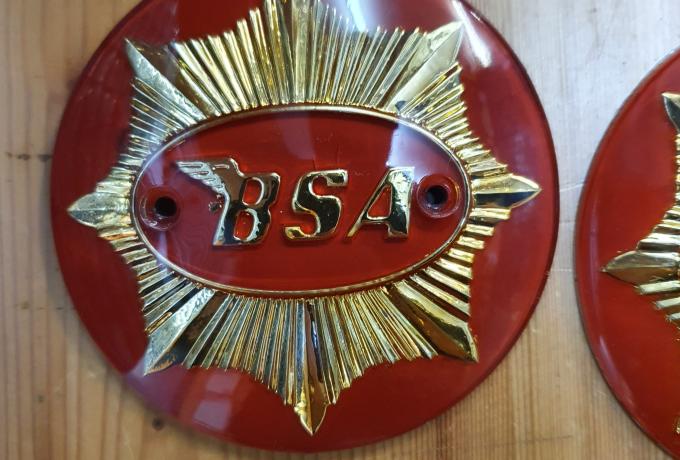 BSA Gold Star Petrol Tank Badges /Pair. 4"