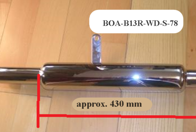 BSA M20 Silencer Rigid Frame 500cc 1939-50 1 3/4"