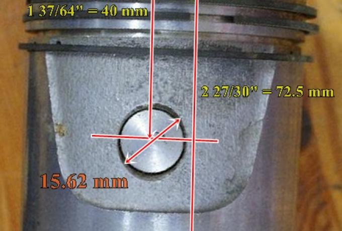 Royal Enfield Piston 2768 +60  Hepolite Heplex