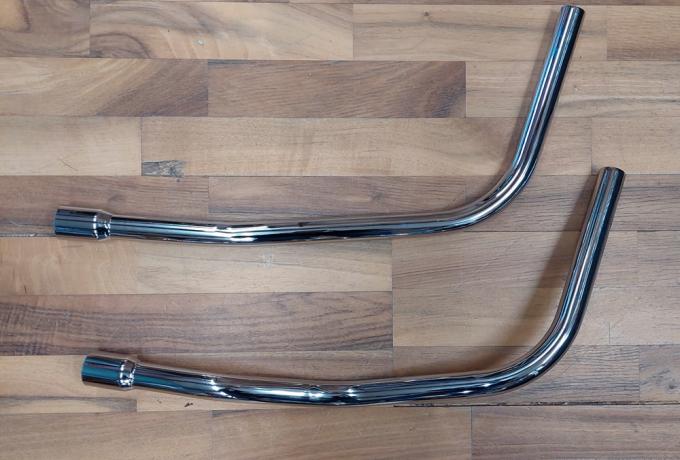 Triumph T150T Front Pipes Pair. 1970-72