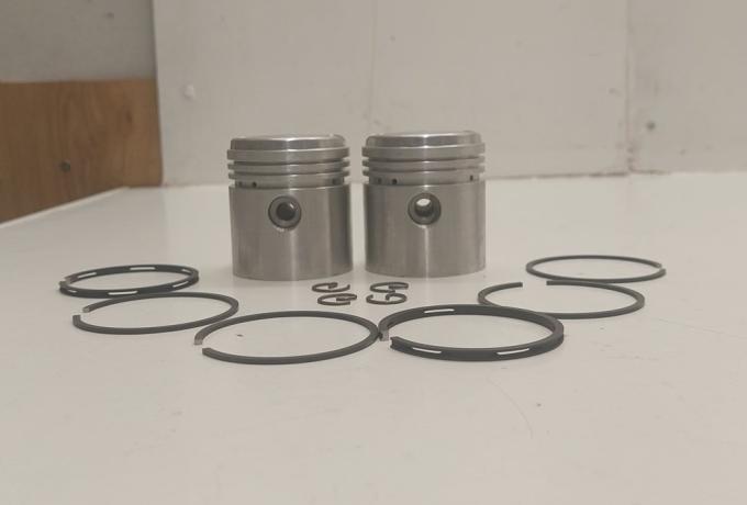 Triumph 3T JP Piston Pair + 060. 1946-