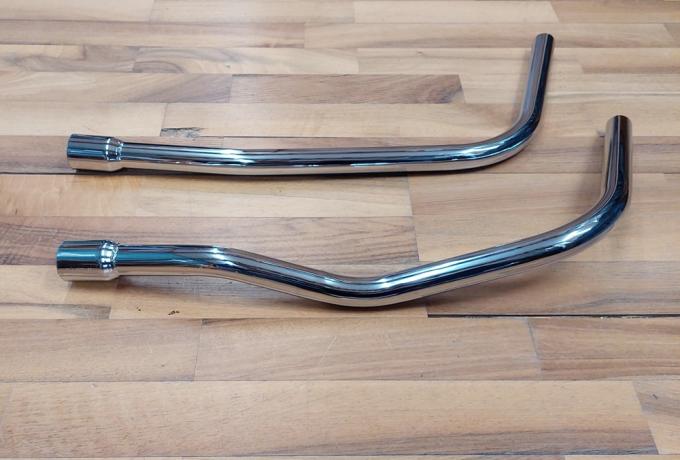 Triumph T150T Front Pipes Pair. 1970-72