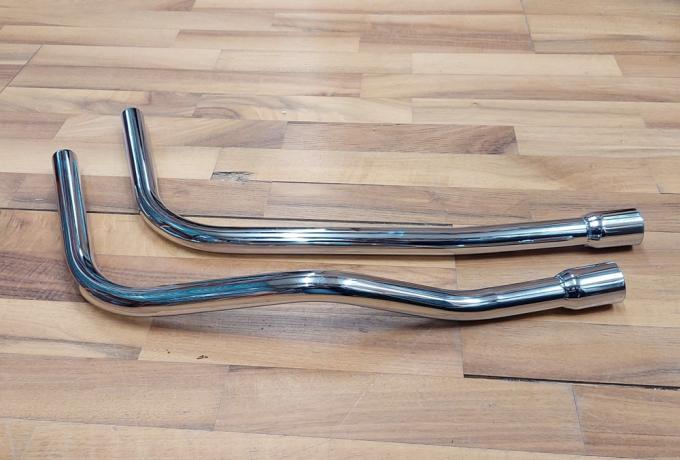 Triumph T150T Front Pipes Pair. 1970-72