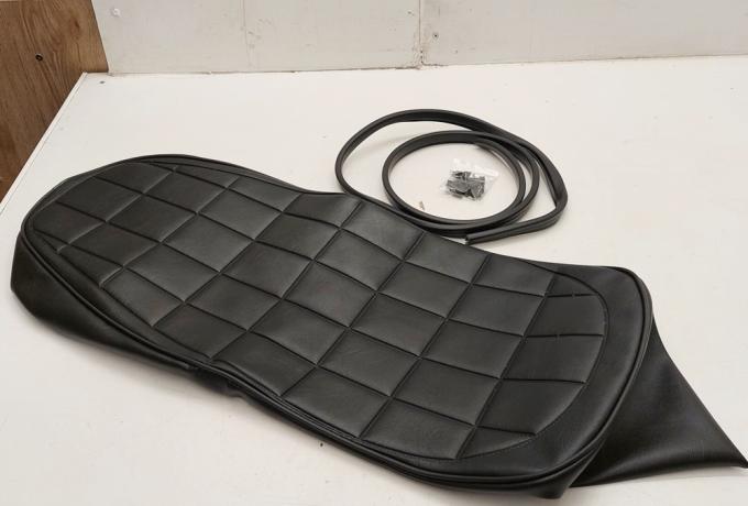 BSA Rocket 3 MKIII Dual Seat Cover . Black Square Top. BS26