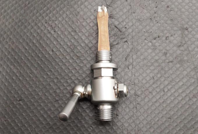 Petrol Tap with Filter 1/4"X1/4" R/Lever Turn mat