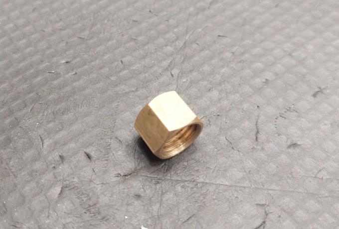 Petrol Tap Pipe Nut 7/16" BSP Brass