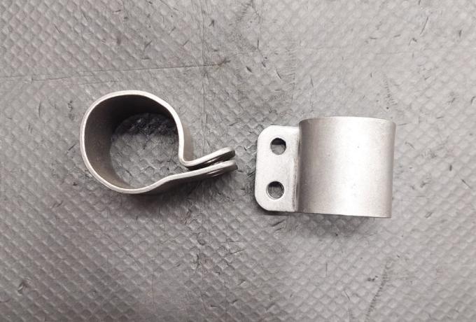 BSA D7 D10 Bantam Front Mudguard Stay Clip . 2 Hole. Pair