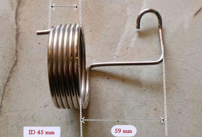 Kickstartfeder. Nickel. Sturmey Archer. Brough Superior