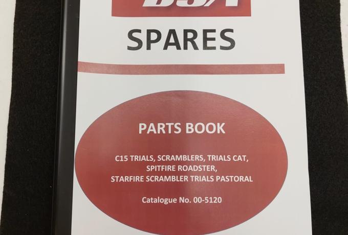BSA C15 Parts Book Trials/Scrambler, Teilebuch 1965