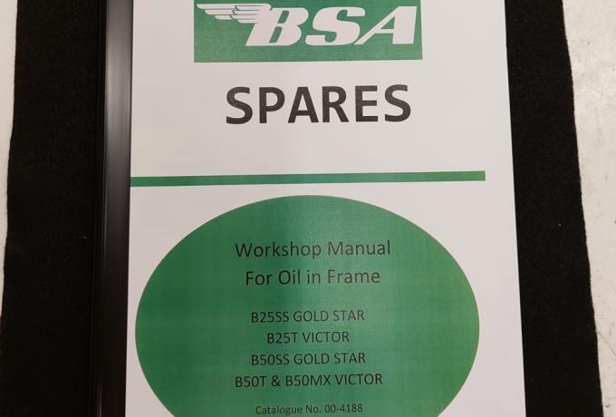 BSA B25/B50 Workshop Manual 1971, Handbuch