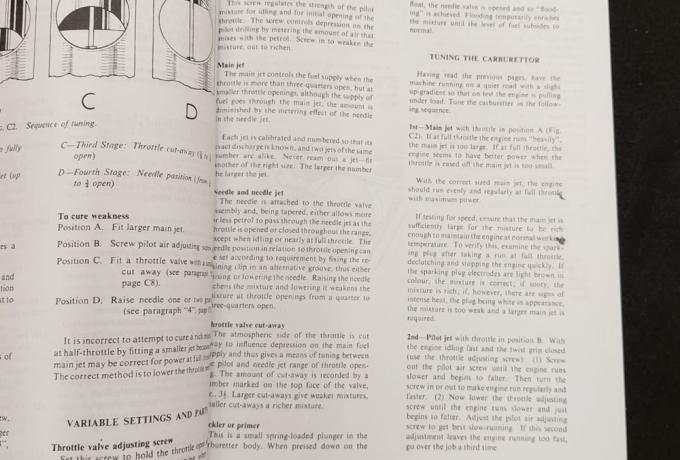 BSA B25/B50 Workshop Manual 1971, Handbuch