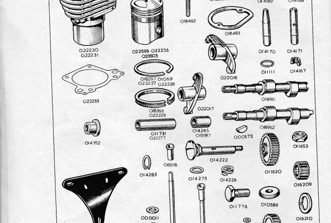 Matchless Parts Book. Spare Parts List 1958