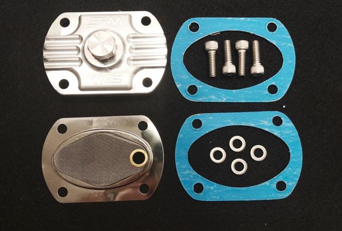 Triumph Sump Plate magnetic with Fixing Material.  Pre Unit.