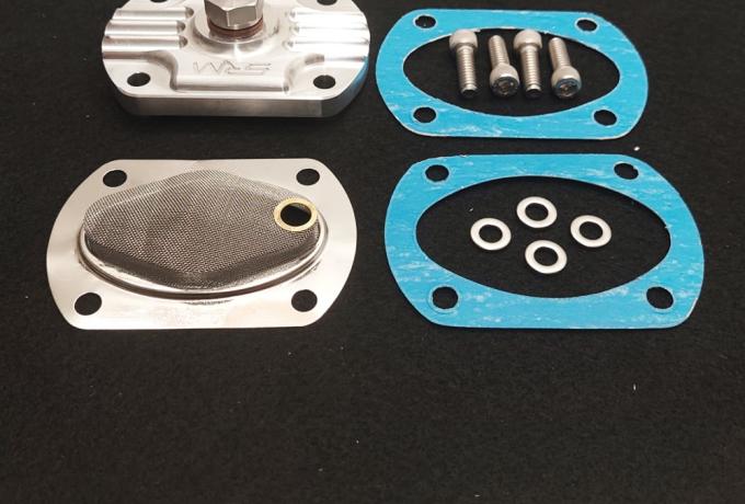 Triumph Sump Plate magnetic with Fixing Material.  Pre Unit.