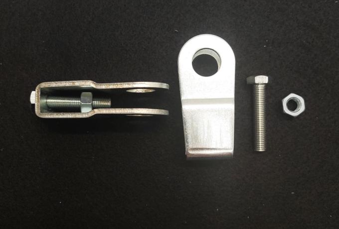 Triumph T140 Rear Wheel Chain Adjuster Pair with Bolts and Nuts