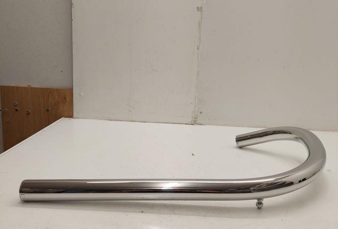Matchless 350 Exhaust Pipe under Footrest 1 1/2" chrome 1946-48