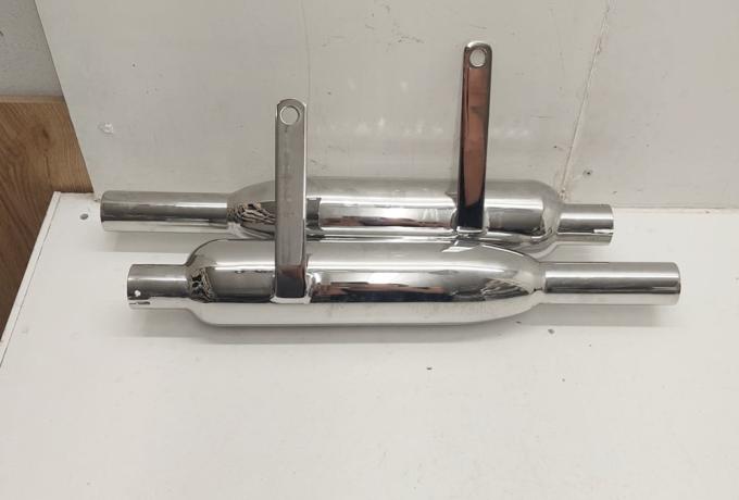 Triumph High Level Silencer Pair 1 3/8"