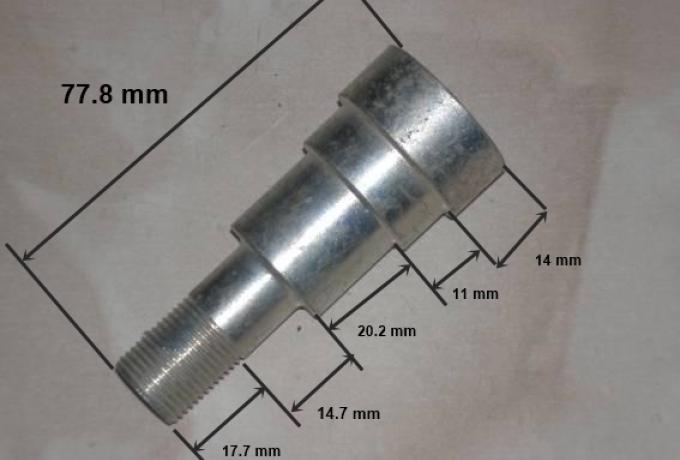 Velocette Achse f. Hinterrad, MSS, Venom, Clubman, Scrambler, Thruxton, Endurance