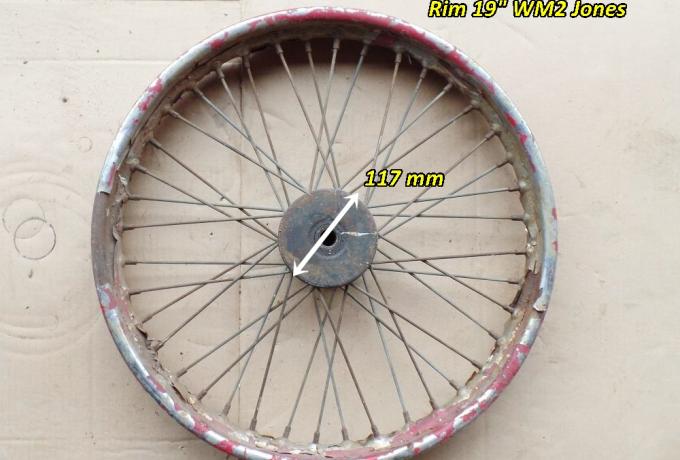 BSA Cotton Rear Wheel Single Sided Brake used 