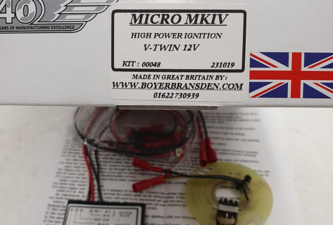 Boyer Electronic Ignition V-Twin conversion incl. Vincent 50° 12V Micro MKIV