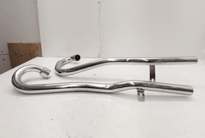 Triumph Exhaust Pipes /Pair High Level Cross over 1 3/4"