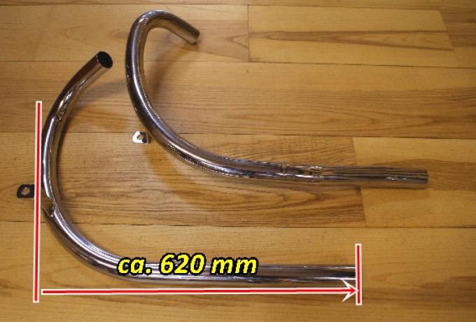 BSA Auspuffrohre/Auspuffkrümmer A10 S/Arm 1958-62 /Paar