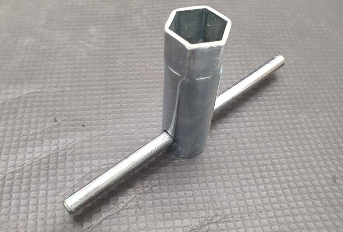 Spanner - Spark Plug C/W Tommy Bar. AJS. Matchless. Norton