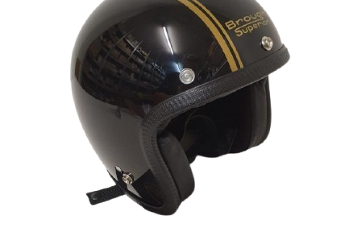 Brough Superior Helmet Gold by Davida