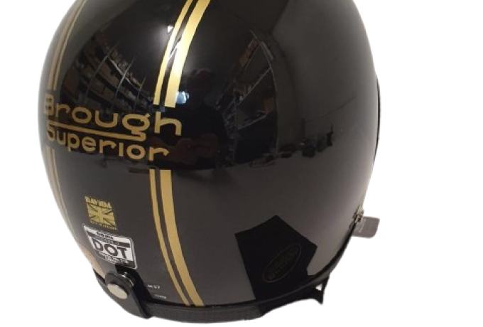 Brough Superior Helmet Gold by Davida