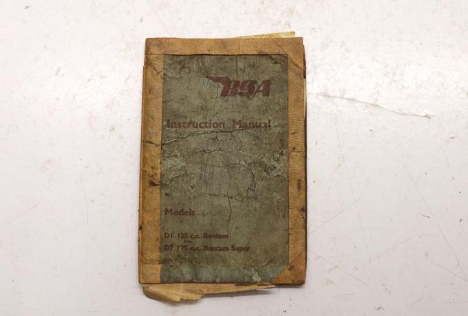 BSA Instruction Manual for D-Models 1960