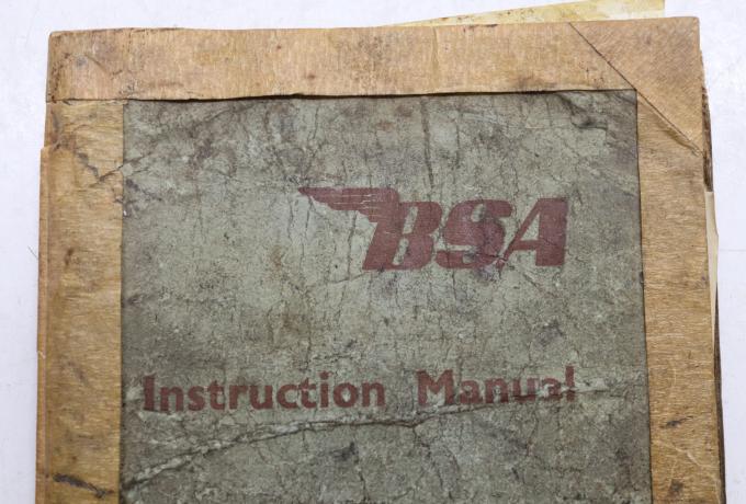 BSA Instruction Manual for D-Models 1960