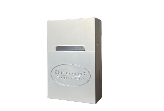 Brough Superior Zigarettenbox Aluminium silber